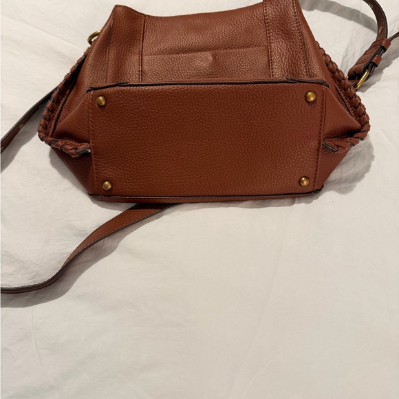 American Leather Co leather Luca triple entry crossbody women’s bag